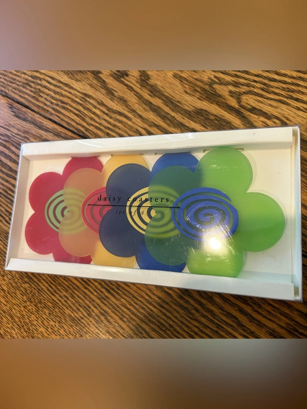 Vintage Pier 1 Imports Daisy Coasters - Set of 4- New in package